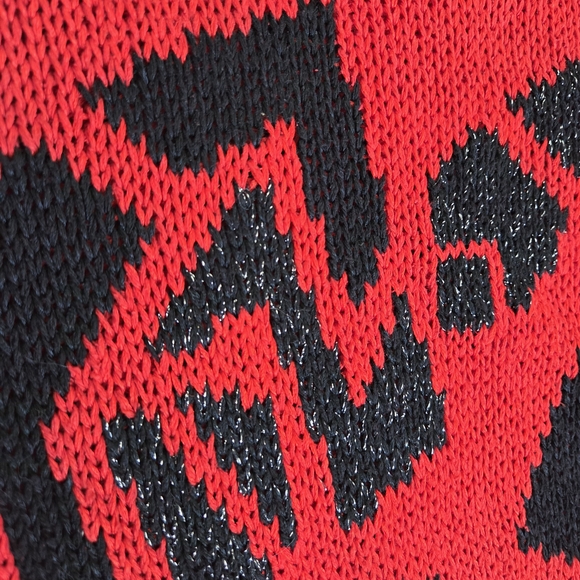 Red Geometric Sweater - Picture 3 of 15